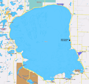 Mille Lacs Lake Map | Fishing Resort Mille Lacs Lake | Nitti's Hunters ...